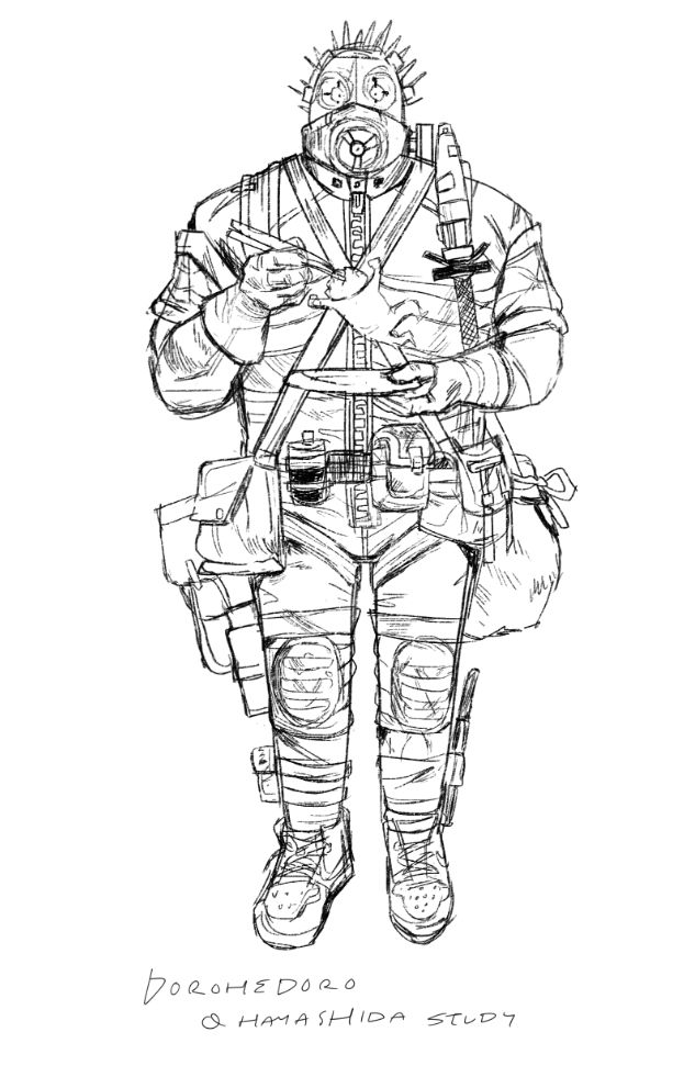 study of kaiman from dorohedoro by Q hayashida