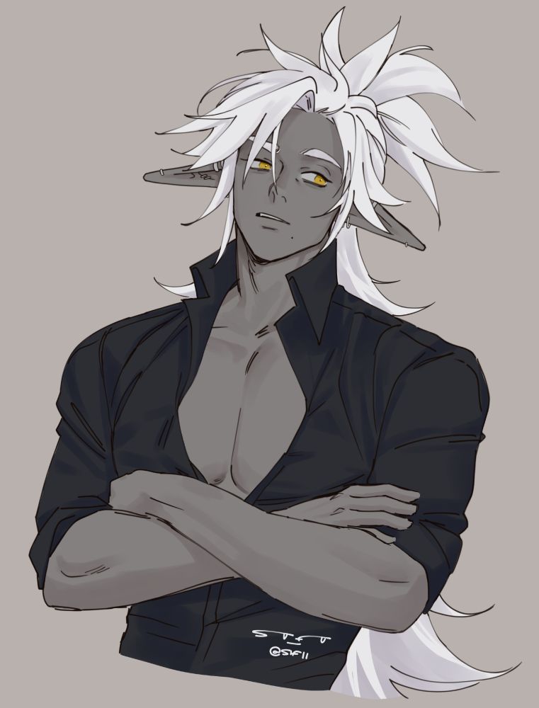 Portrait of masculine version of Sifi (OPs sona) 
