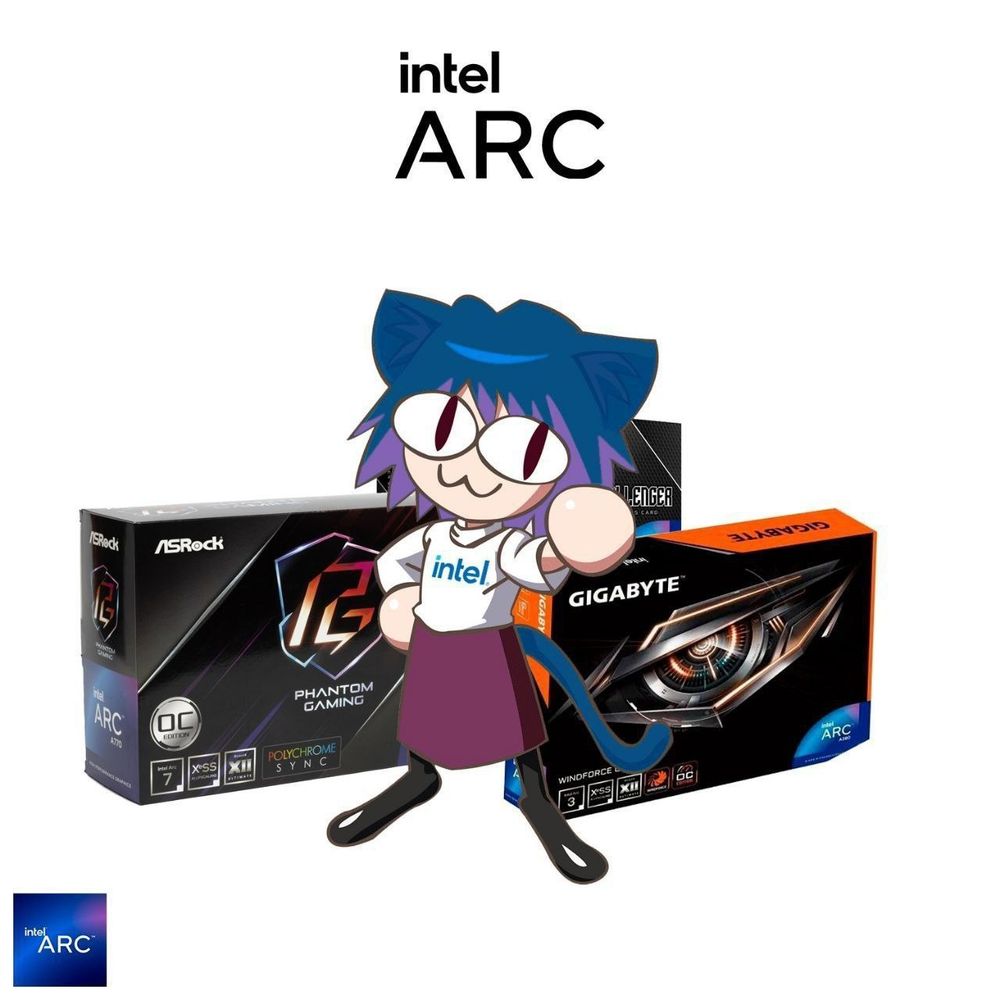 intel arc gpus but its neco arc