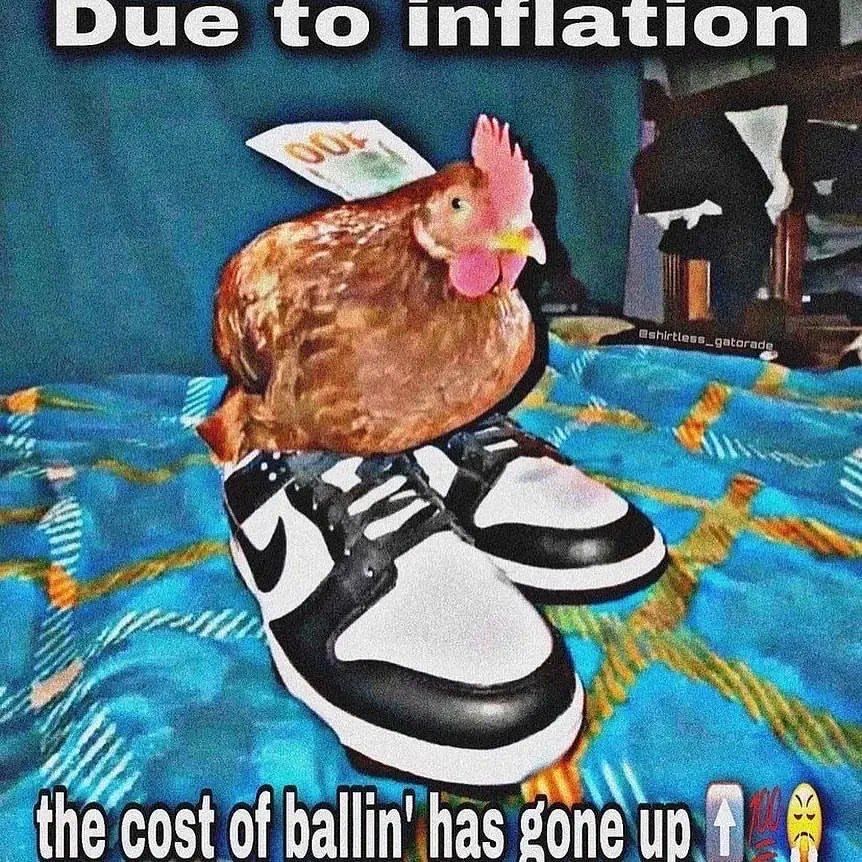 due to inflation the cost of ballin' has gone up