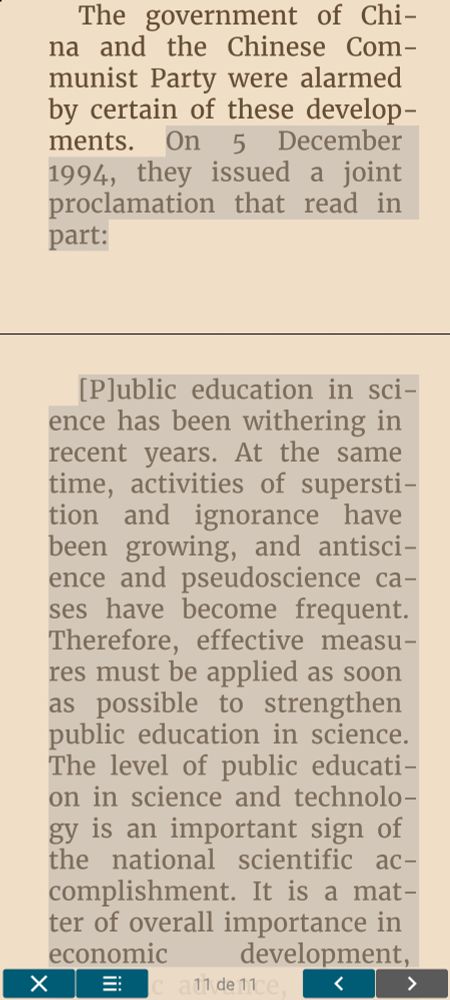 On 5 December 1994, they issued a joint proclamation that read in part:
[P]ublic education in science has been withering in recent years. At the same time, activities of superstition and ignorance have been growing, and antiscience and pseudoscience cases have become frequent. Therefore, effective measures must be applied as soon as possible to strengthen public education in science. The level of public education in science and technology is an important sign of the national scientific accomplishment. It is a matter of overall importance in economic development, scientific advance, and the progress of society. We must be attentive and implement such public education as part of the strategy to modernize our socialist country and to make our nation powerful and prosperous. Ignorance is never socialist, nor is poverty