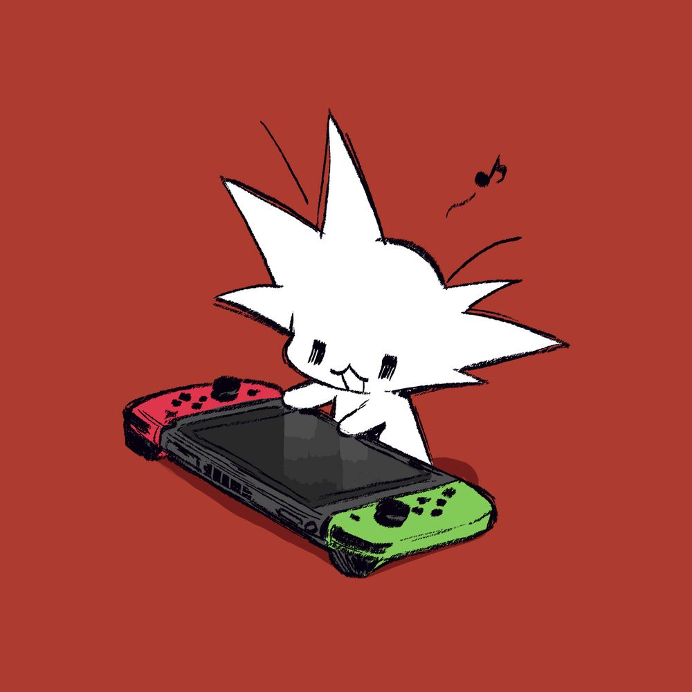 ゲーム機で遊ぼうとする孫悟空のファンアートです。