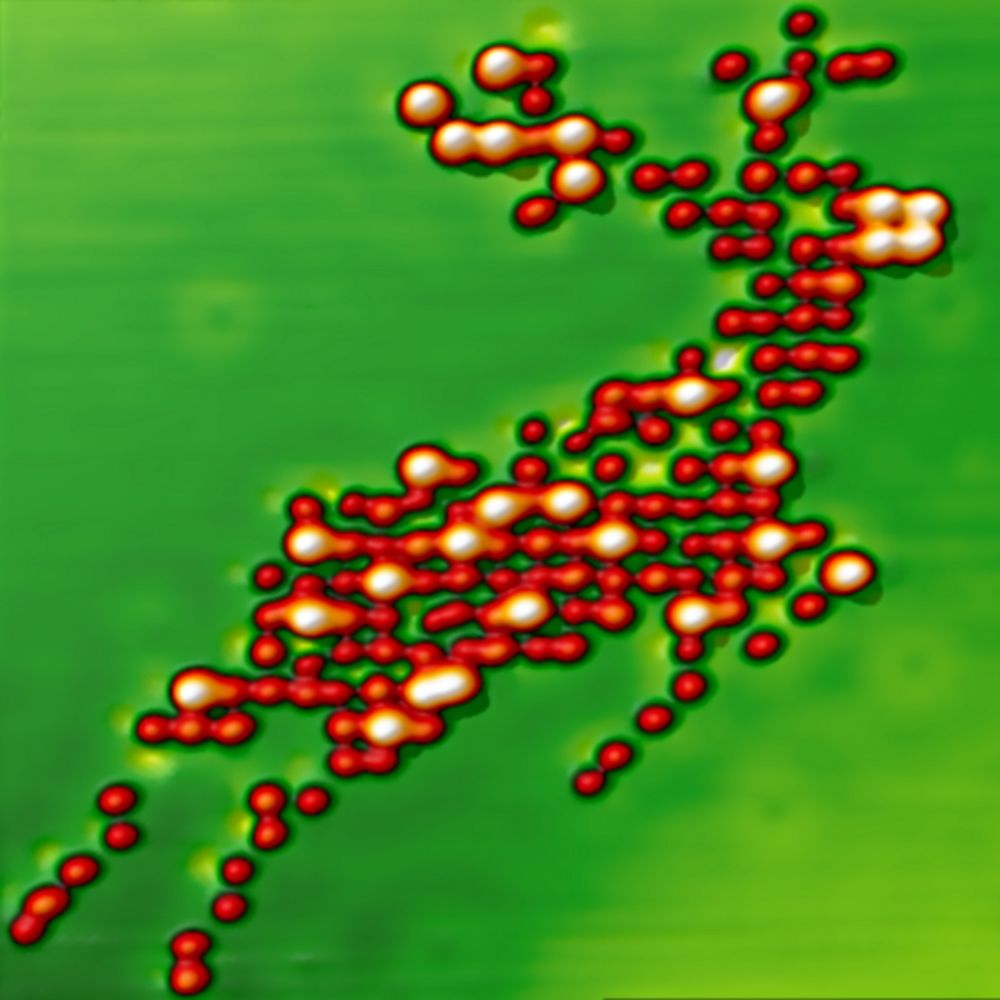 A nano-deer made of silver atoms