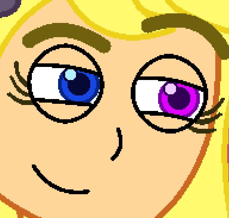 She looks at her opponent with such confidence it's like a break in her character... what could be going on?