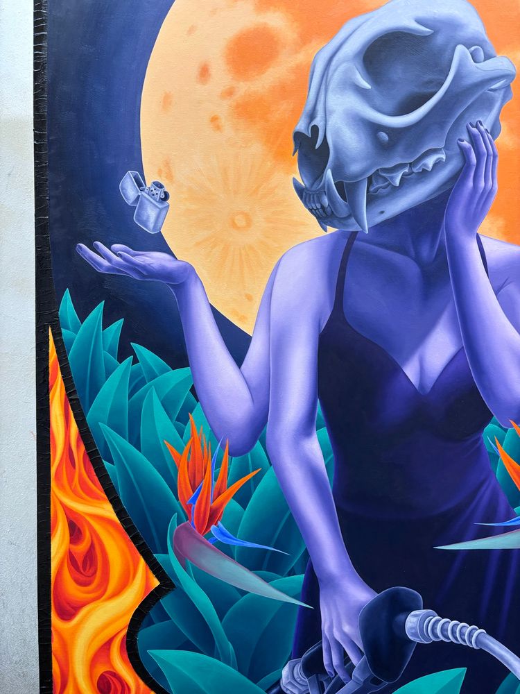 Fixed section of a painting 