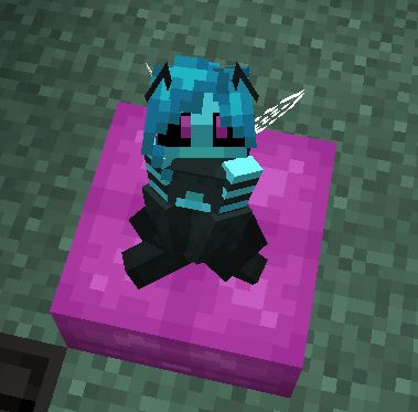 A Blue Bee sitting cutely on the coushin
