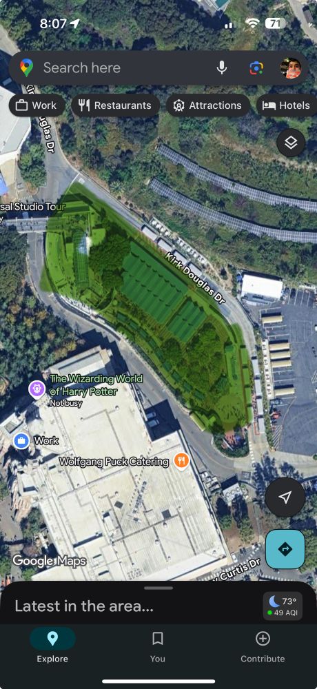 Rumored Hogwarts Express location(Highlighted in green) replacing the Studio Tour loading and unloading. Studio Tour is rumored to move to lower lot.