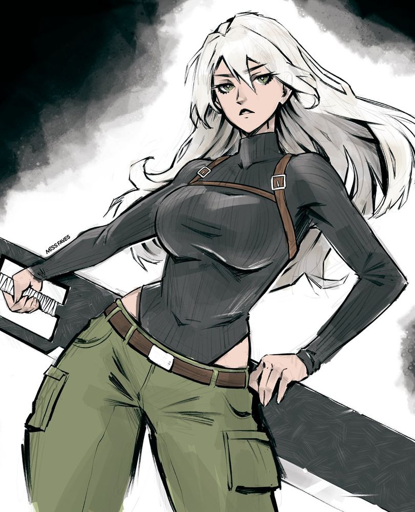 Mol from Blightzone by MissFaves--a web comic she has been working on for the past 10 years.  To be honest though its the hip window and the hardness that really ties everything together.  Hnngggg