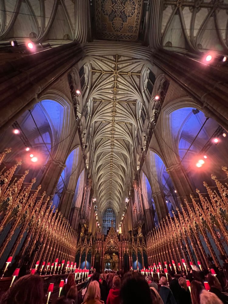 Westminster Abbey, Friday Dec 6th. Carol service, Royal Foundation, Princess of Wales.