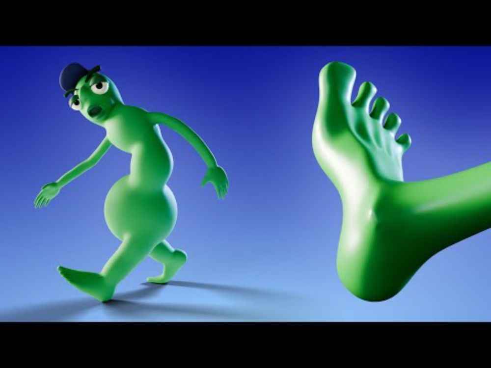 Stop foot slipping in your Blender animation - NO SLIPPERY FEET 🦶💦