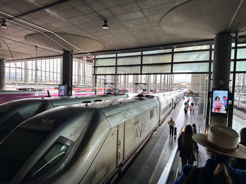 Inside Madrid-Puerta de Atocha-Almudena Grandes station.