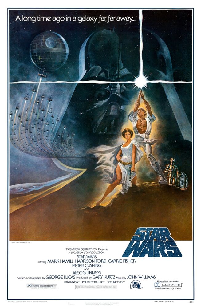 Movie poster for Star Wars: A New Hope