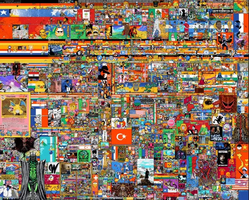 Imagem geral do R Place de 2023