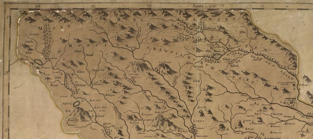 Map: Angusia Provincia Scotiae sive The Shire of Angus. Shire of Angus (Robert Edward, 1678). Source: National Library of Scotland