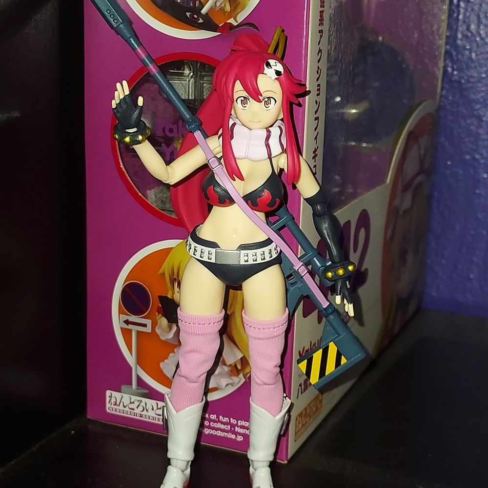 A figure of Yoko Littner from Tengen Toppa Gurren Lagann 