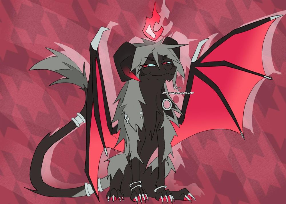 A dark, goatlike character named Anthony. He's giving the biggest, smuggest smirk to the side.