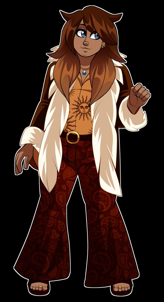 Ashley is wearing their late father's brown fur-faux coat.