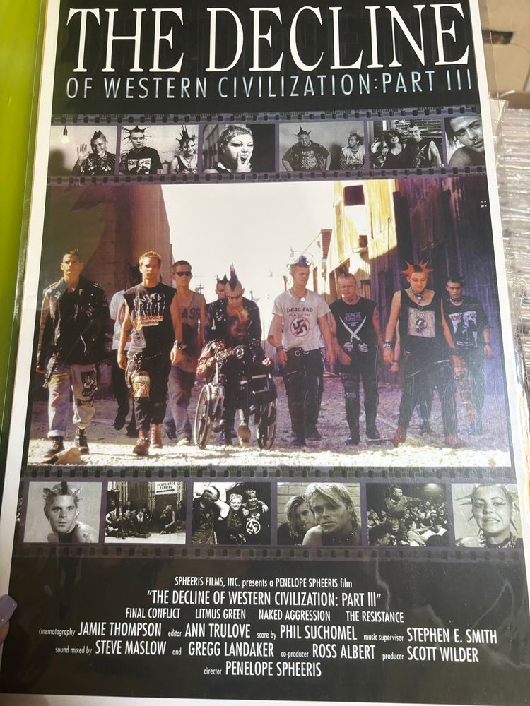Movie poster of the Decline of Western CivilizationPart 3