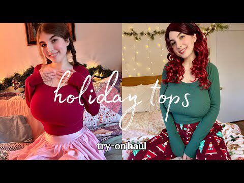 Holiday Tops Try-On Haul for Curvy Petite Girls