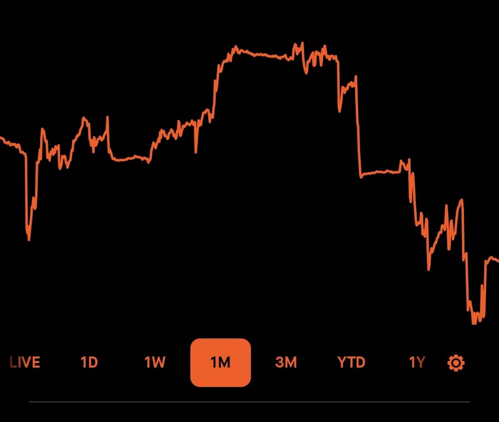 The stock market crashing