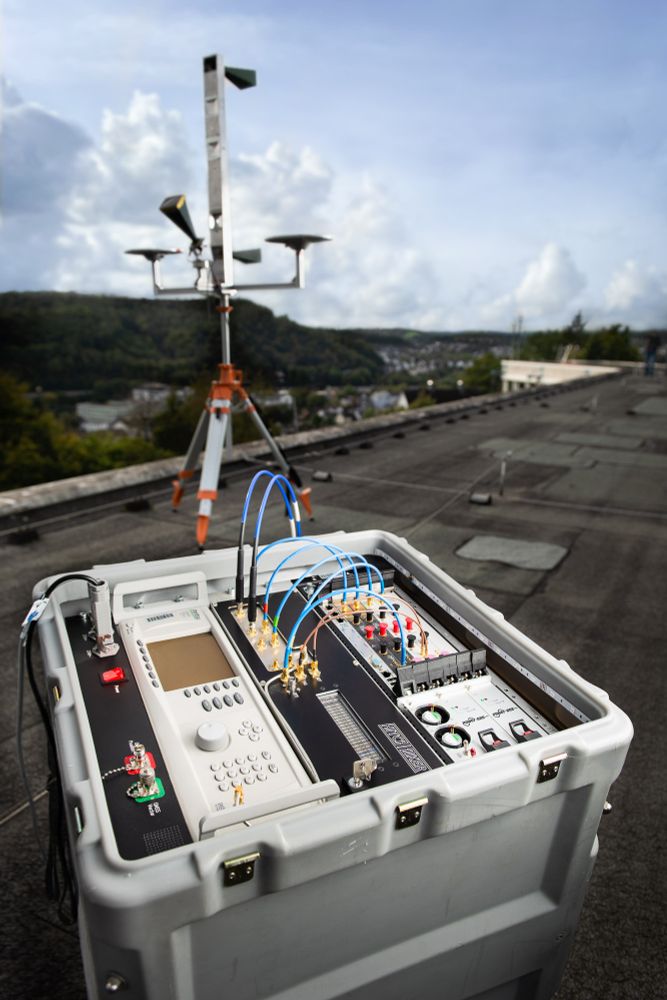 Hitchhiker 2 Radar Setup on the roof at Center for Sensor Systems, U
 Siegen 