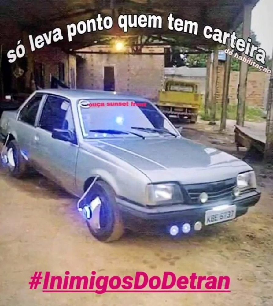 só.leva pomto quem tem caeteira

#inimkgos do detran