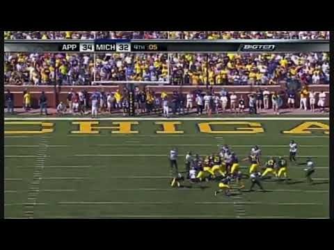 App State SHOCKS the world beats Michigan in the Big House 2007