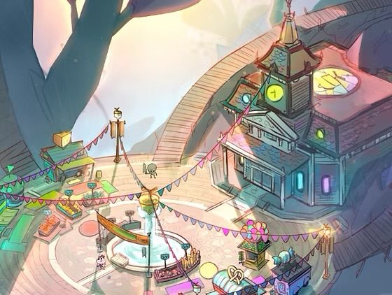 Place de la mairie du jeu vidéo Acornia