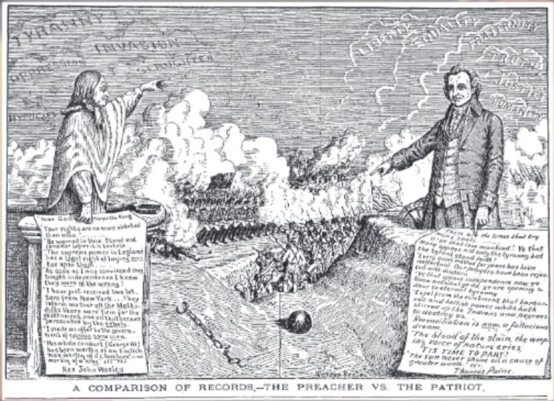"An army of principles will penetrate where an army
of soldiers cannot — It will succeed where diplomatic
management would fail — It is neither the Rhine, the
Channel, nor the Ocean, that can arrest its progress —
It will march on the horizon of the world, and it will
conquer." - Thomas Paine