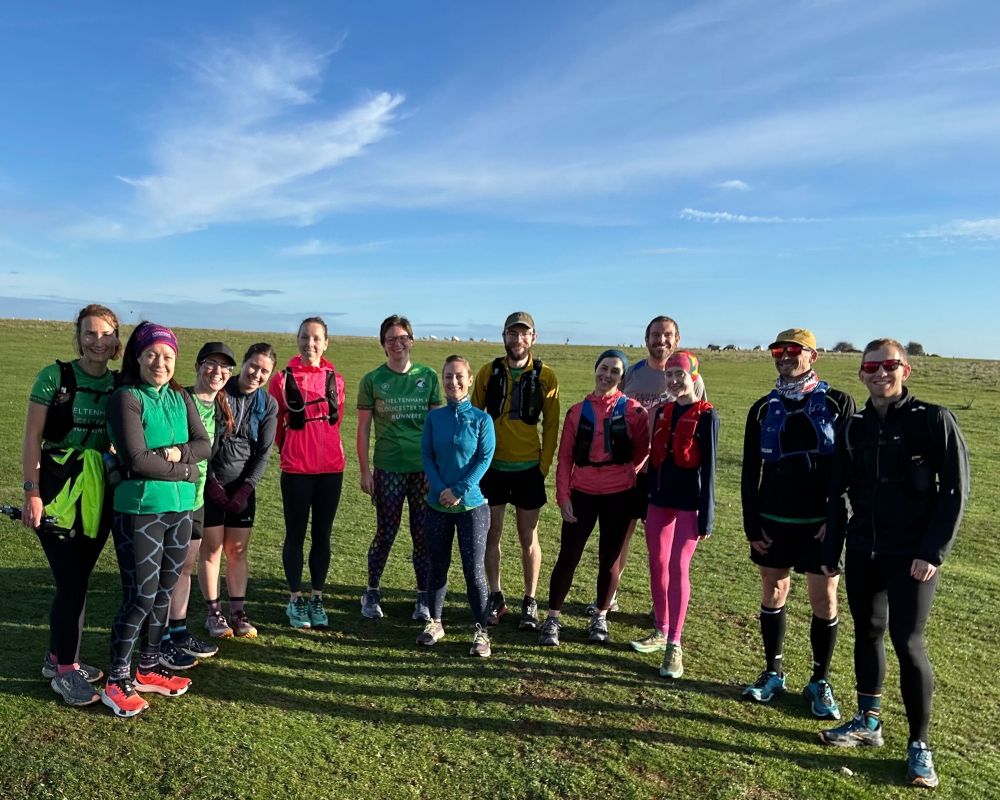 Photo of a group of runners in a field