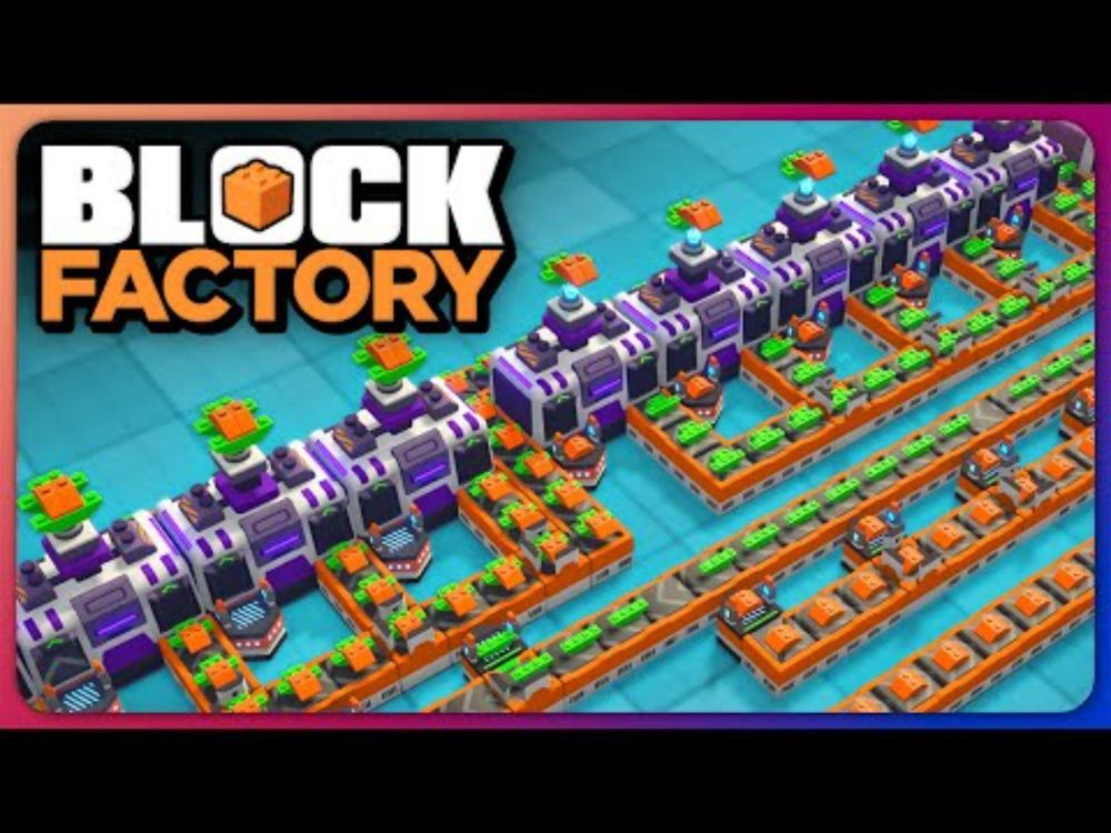 LEGO meets FACTORIO in this Cosy Factory Puzzle Game... Block Factory