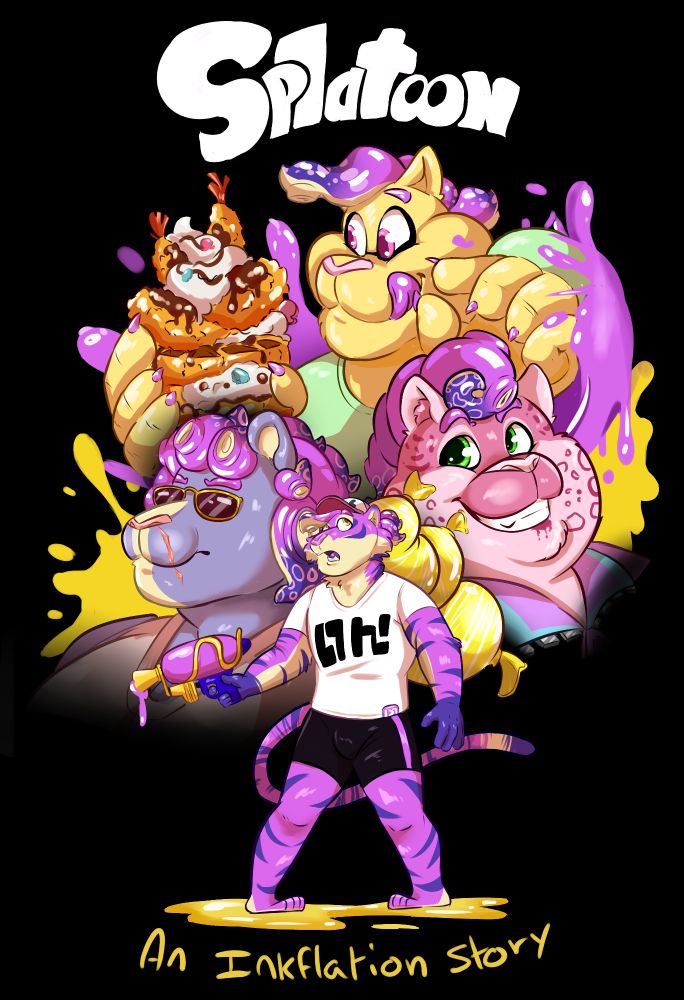 This is the cover of my upcoming comic based on the splatoon Universe