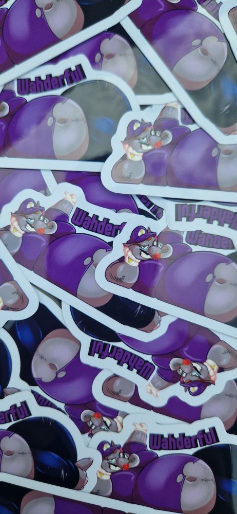 Waluigi Elephant Stickers