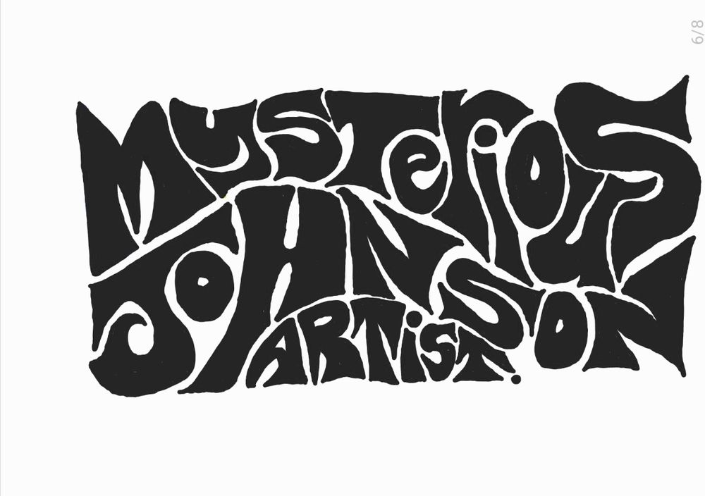 Mysterious Johnson Artist. sign design