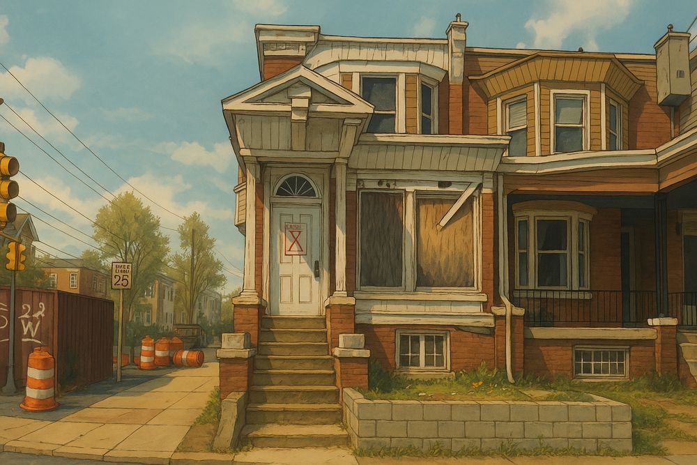 A dilapidated house