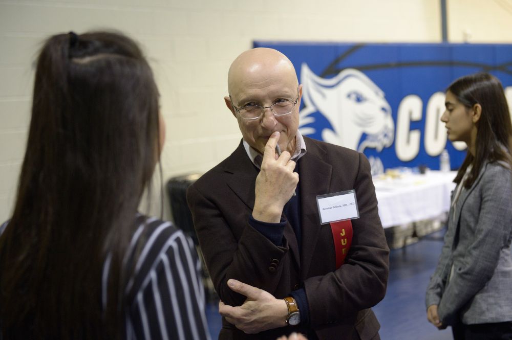 Jaroslav Jelinek, MD, PhD, at the 2019 Coriell Science Fair