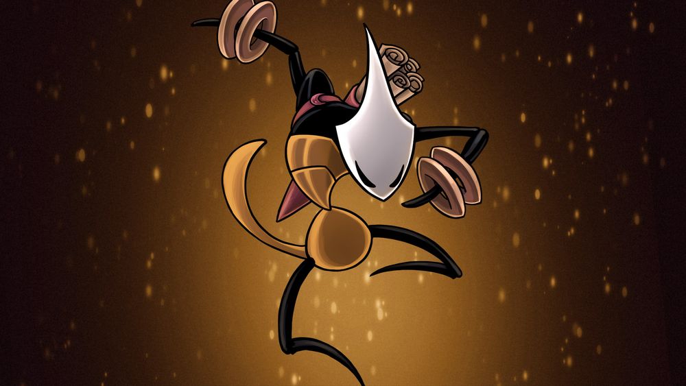 Shakra from Silksong: a lanky bug with big bangles and, yes, a bald head