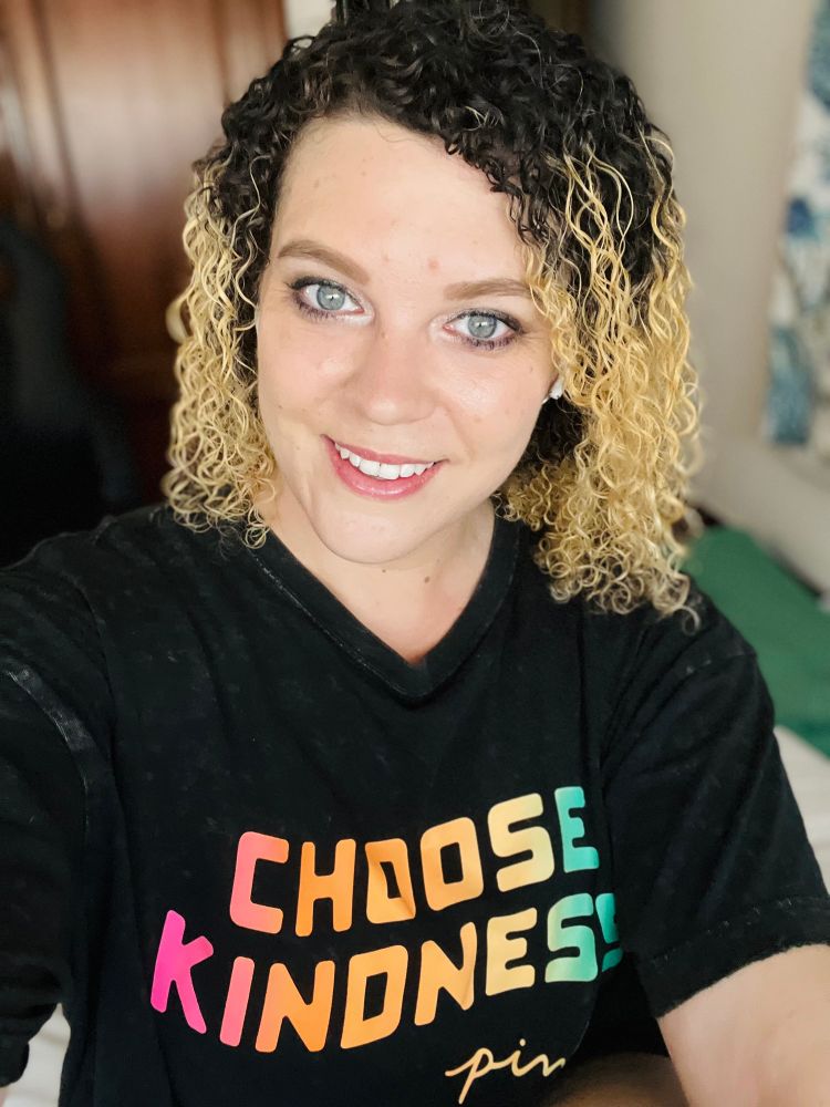 Selfie of Emily, all ready for stream