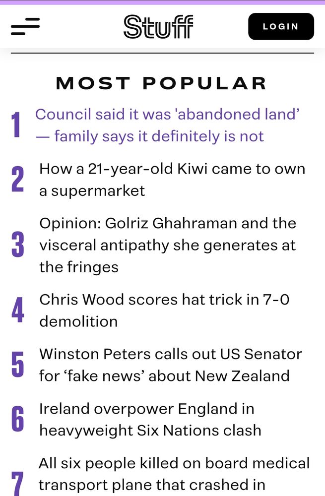 Stuff most popular headlines 