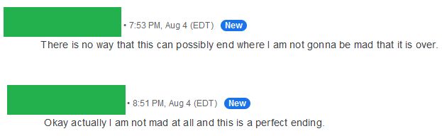 Two document comment notifications:
7:53 - There is no way that this can possibly end where I am not gonna be mad that it is over.
8:51 - Okay actually I am not mad at all and this is a perfect ending.