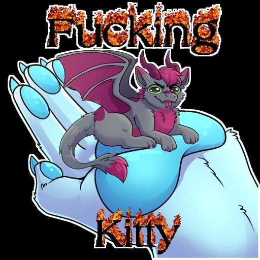 An image of Torrin as a quadruped dragon in the palm of a YCH (your character here). Torrin is cat shaped and is blepping.