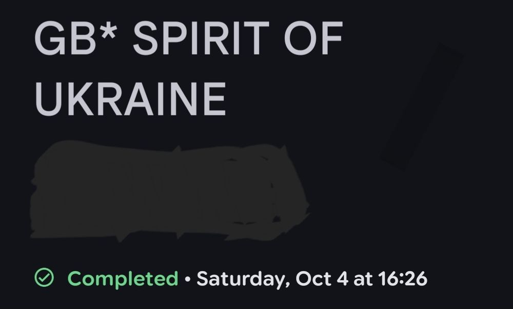 screenshot of receipt
