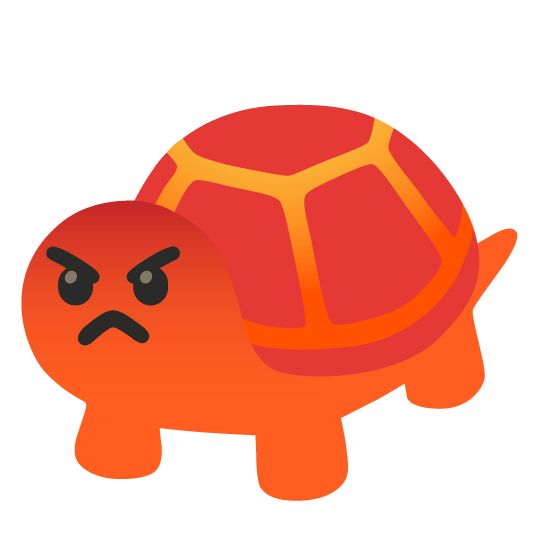Angry turtle emoji
