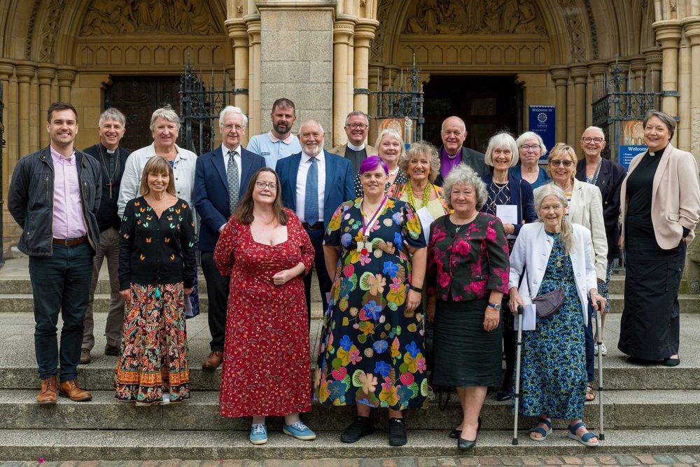 People at Truro Cathedral who have been commissioned into the ministry