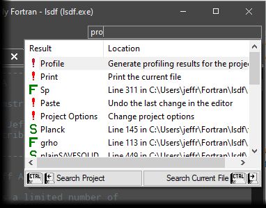Quick search now includes actions!