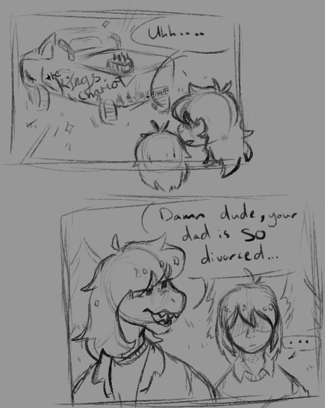 "Uhh... Damn dude, your dad is SO divorced..."