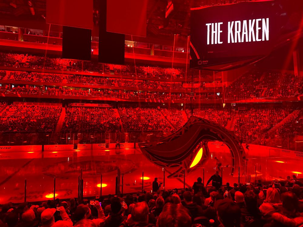 The introduction to the Seattle Kraken at Climate Pledge Arena