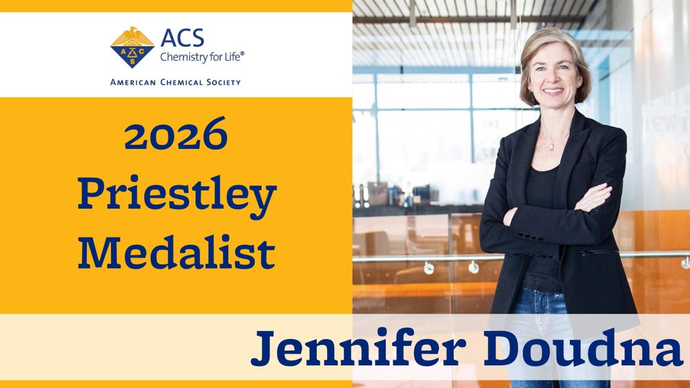 Jennifer Doudna named 2026 Priestley Medalist by the American Chemical Society.