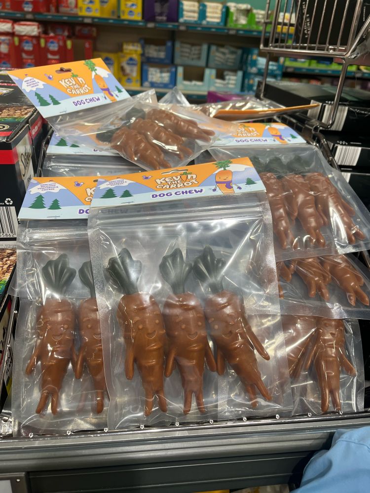 Kevin the carrot dog Christmas treats 