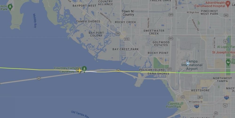 Terrifying: Southwest 737 Descends To 150 Feet Above Tampa Bay